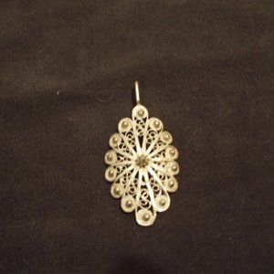 Sterling Silver Spanish Filigree charm